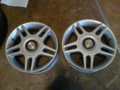 Лот: 1249841. Фото: 1. Литьё R14 4x100. Комплект в отличном... Диски