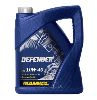 Лот: 20541092. Фото: 1. Mannol defender 10W-40 5 л. Масла, жидкости