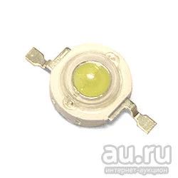 Лот: 13402582. Фото: 1. Белый светодиод LED 1 ватт, холодный... Светодиоды