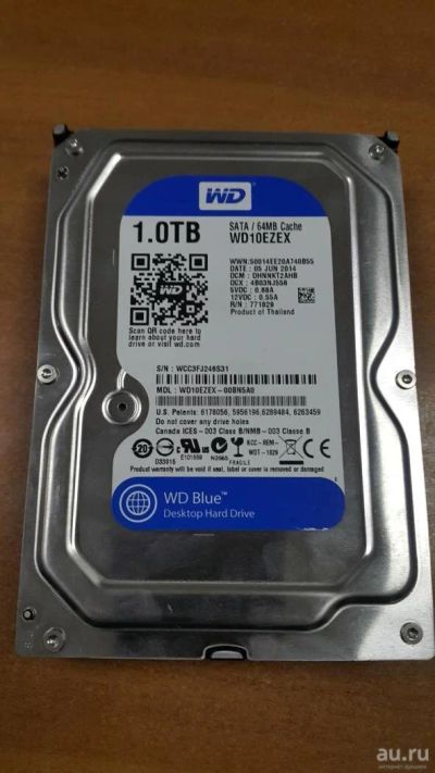Лот: 10693033. Фото: 1. HDD жесткий диск WD 1.0 Tb WD10EZEX... Жёсткие диски (HDD)