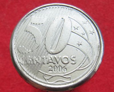 Лот: 15479712. Фото: 1. Бразилия 50 сентаво, 2006г. Остальные страны