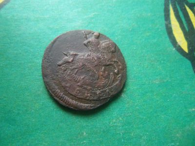 Лот: 15580583. Фото: 1. Денга 1759 г. шерстяной конь. Россия до 1917 года