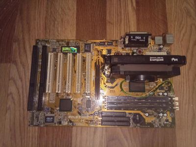 Лот: 11055556. Фото: 1. Материнская плата ASUS P2L97... Материнские платы