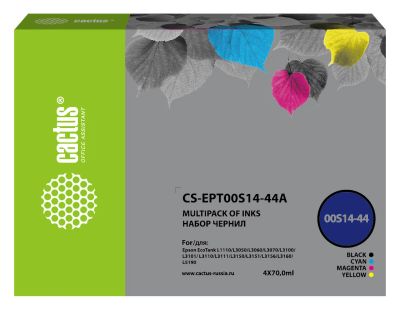 Лот: 25384192. Фото: 1. Чернила Cactus CS-EPT00S14-44A... Картриджи, расходные материалы