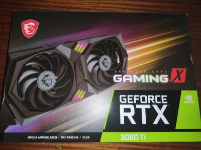 Лот: 18020555. Фото: 1. Видеокарта RTX 3060 Ti MSI Gaming... Видеокарты