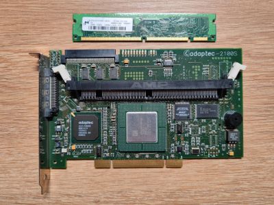 Лот: 20942574. Фото: 1. Scsi raid контроллер Adaptec ASR-2100S... Платы расширения, контроллеры, доп. порты