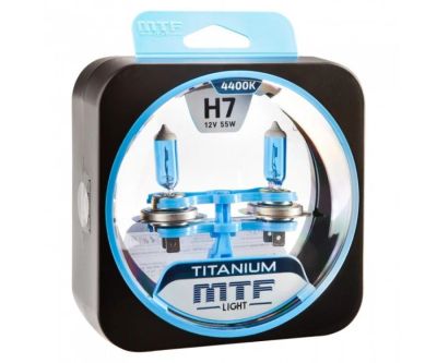 Лот: 14971453. Фото: 1. Галоген MTF набор H7 12V 55w Titanium... Оптика и освещение
