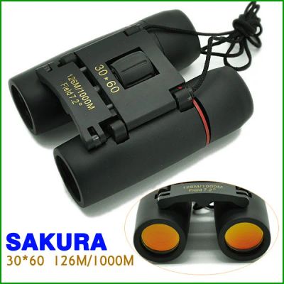 Лот: 3613176. Фото: 1. Бинокль Sakura 30x60 с нейлоновым... Бинокли