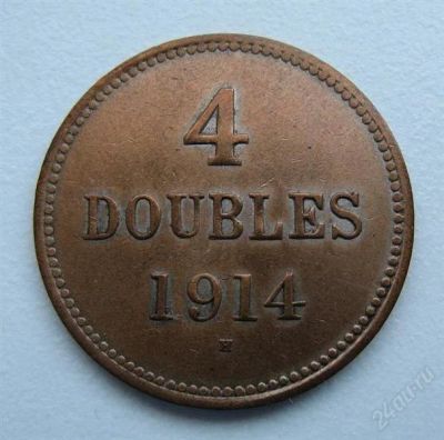 Лот: 2464426. Фото: 1. гернси 4 дубля 1914 h (au). Великобритания и острова
