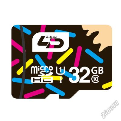 Лот: 5728430. Фото: 1. L.Data карта памяти MicroSD 32Гб... Карты памяти