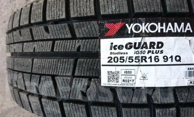 Лот: 19436781. Фото: 1. шины 205/55 R16 Yokohama Ice Guard... Шины