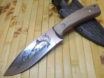 Лот: 7117004. Фото: 1. Нож "Акула-2". AUS-8. Кизляр... Ножи, топоры