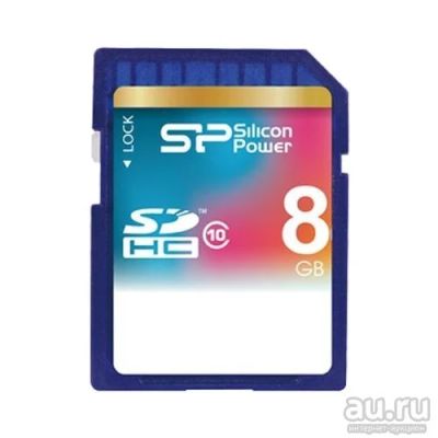 Лот: 11322875. Фото: 1. SD карта Silicon Power 8 Гб Class... Карты памяти