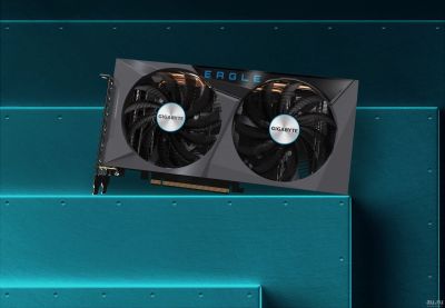 Лот: 18180377. Фото: 1. 8Gb RTX3060Ti Gigabyte Eagle OC... Видеокарты