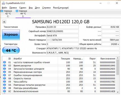 Лот: 14804860. Фото: 1. Жесткий диск 120gb. Жёсткие диски (HDD)