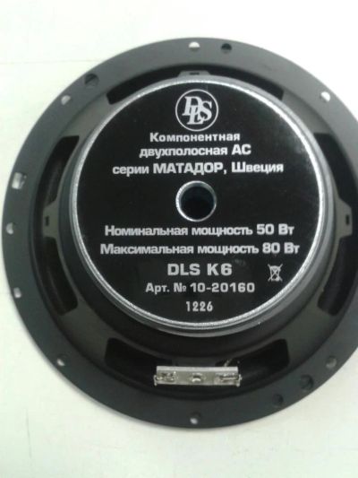 Лот: 6887974. Фото: 1. DLS K6 matador 1 шт. Акустика автомобильная