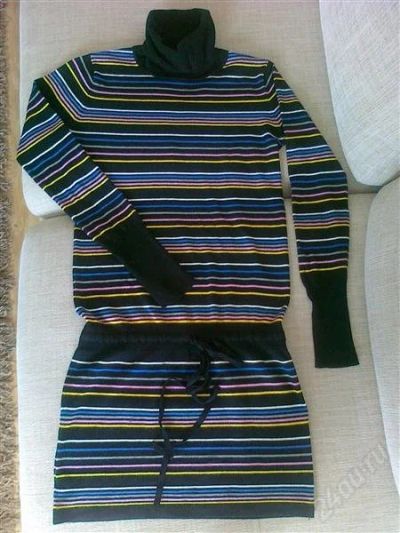 Лот: 868476. Фото: 1. платье-туника трикотаж р-р 44. Платья