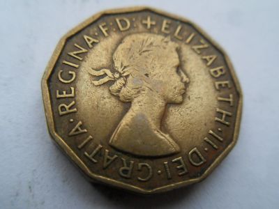 Лот: 16998756. Фото: 1. Великобритания 3 пенса 1959. Великобритания и острова