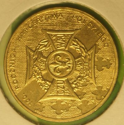Лот: 3734832. Фото: 1. Польша.2 злотых 2010 г.100-летие... Европа
