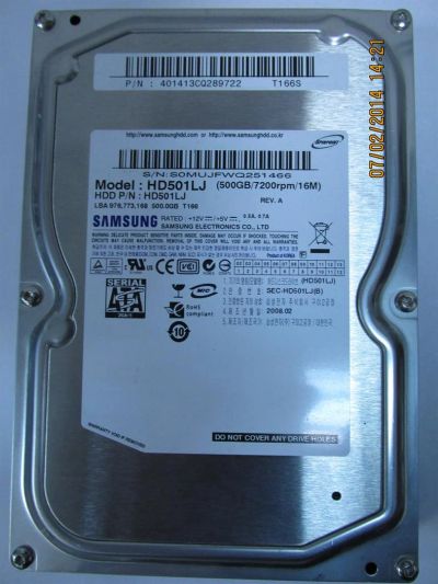 Лот: 3692109. Фото: 1. Жесткий диск HDD 500 Gb SATA-II... Жёсткие диски (HDD)