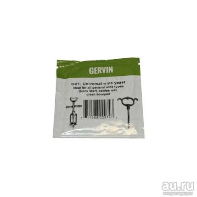Лот: 14302608. Фото: 1. Винные дрожжи Gervin GV1 Universal. Ингредиенты для приготовления напитков
