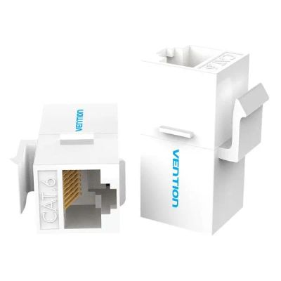 Лот: 25307393. Фото: 1. Адаптер Vention RJ45 Cat 6 White... Другое (аксессуары)