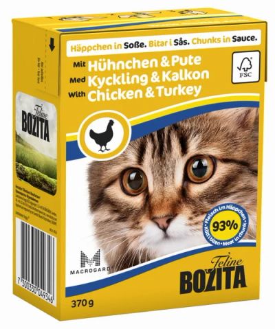 Лот: 4929961. Фото: 1. Bozita Feline Chicken&Turkey... Корма