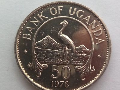 Лот: 19470797. Фото: 1. Монета Уганды 50 центов, 1976. Африка
