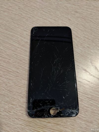 Лот: 13789287. Фото: 1. Разбитый экран на iphone 7 plus... Дисплеи, дисплейные модули, тачскрины