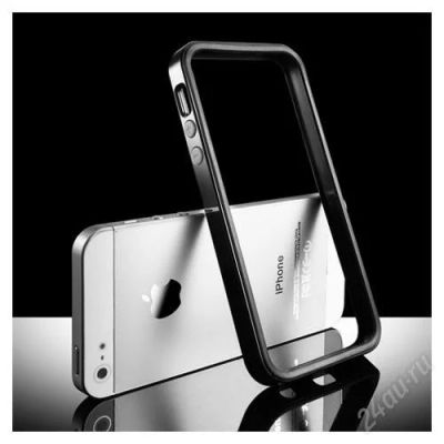 Лот: 2414301. Фото: 1. Чехол-Бампер iPhone 5 (Чёрный). Чехлы, бамперы