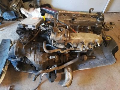 Лот: 11582776. Фото: 1. Toyota corolla ae91 5a-fe. Двигатель и элементы двигателя