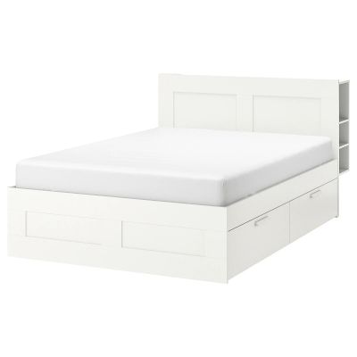 Лот: 17426488. Фото: 1. Кровать IKEA Бримнэс с матрасом. Кровати