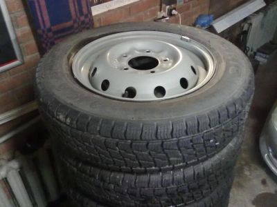 Лот: 3491975. Фото: 1. КАМА 232 (на "НИВУ") комплект... Шины на дисках
