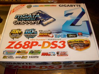 Лот: 4973664. Фото: 1. Материнская плата GA-Z68P-DS3... Материнские платы