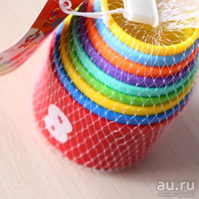 Лот: 9501240. Фото: 1. Пирамидка из стаканчиков с цифрами. Развивающие