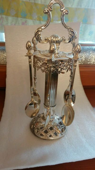 Лот: 11156001. Фото: 1. Чайные ложки Marquis на подвеске... Столовые приборы, ножи