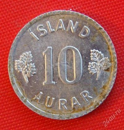 Лот: 1581474. Фото: 1. (№545-2/LF) 10 эйре 1970 (Исландия... Европа
