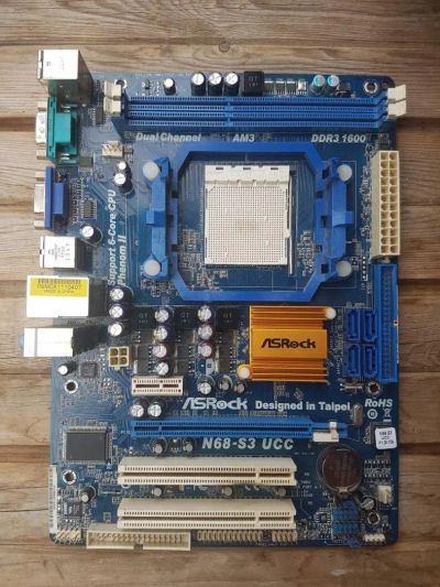 Лот: 10308178. Фото: 1. Asrock N68-S3 UCC (Плата АМ3... Материнские платы