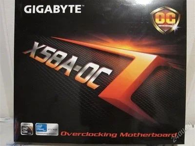 Лот: 2786478. Фото: 1. Материнская плату Gigabyte Х58А-ОС... Материнские платы