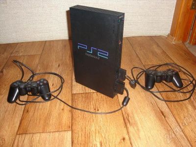 Лот: 187768. Фото: 1. Sony Playstation 2 Большая (чипованая... Игровые приставки, консоли