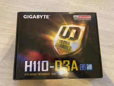 Лот: 23600736. Фото: 1. Материнская плата Gigabyte H110-D3A. Материнские платы