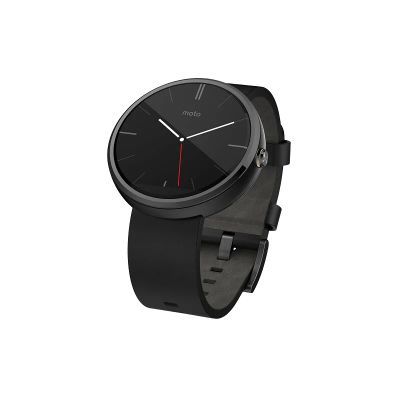 Лот: 6390179. Фото: 1. Умные часы Motorola Moto 360 black... Смарт-часы, фитнес-браслеты, аксессуары