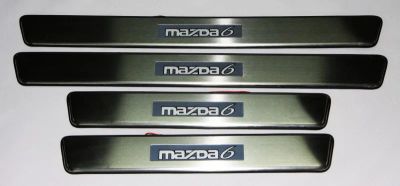 Лот: 4359783. Фото: 1. Накладки на пороги дверей Mazda... Детали тюнинга