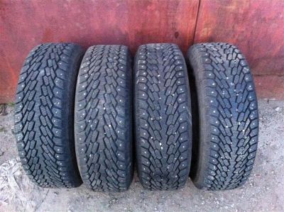 Лот: 1373879. Фото: 1. Зимние шипованые шины 215/70 R15... Шины на дисках