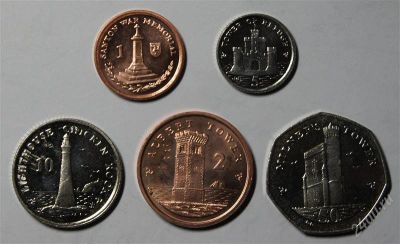 Лот: 2494499. Фото: 1. Мэн. Набор монет 2011 г. Достопримечательности... Великобритания и острова
