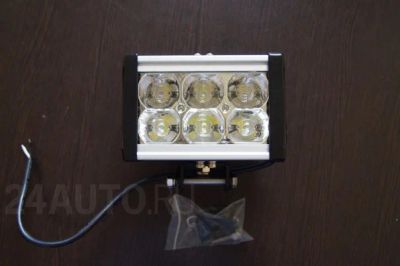 Лот: 6340840. Фото: 1. Фара LED SW-12215 18W 6 диодов. Электроприборы для автомобиля