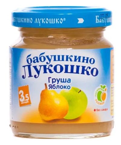 Лот: 25645132. Фото: 1. Бабушкино Лукошко пюре груша яблоко... Другое (кормление и уход, гигиена)