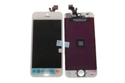 Лот: 6636464. Фото: 1. Дисплей iPhone 5 + тачскрин белый... Дисплеи, дисплейные модули, тачскрины