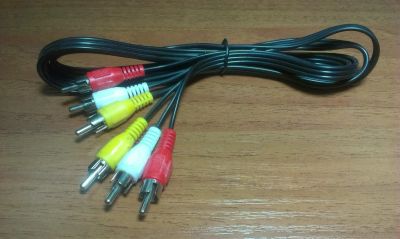 Лот: 3736877. Фото: 1. Кабель 3 RCA(M) - 3 RCA(M) тюльпан... Шнуры, кабели, разъёмы