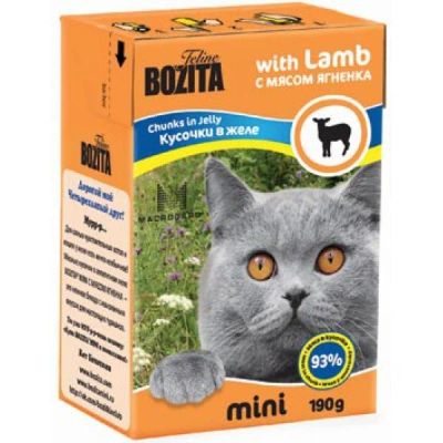 Лот: 15055847. Фото: 1. Bozita (Бозита) Ягненок 190г корм... Корма